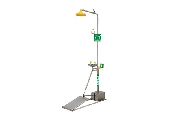 Composite Self-draining Emergency Eyewash Shower Composite Self-draining Emergency Eyewash Shower