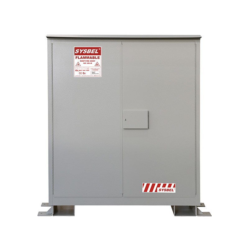 Stor-kapacitet utomhussäkerhetsskåp för brandfarliga vätskor – 115 gallon|SYSBEL WA510025